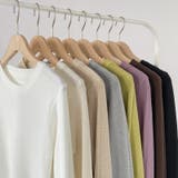 ニットセーター 長袖リブニット 着回しニット | COCOMOMO | 詳細画像23