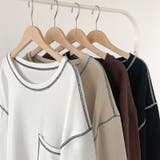 配色ステッチカットソー オーバーサイズ ロンt | COCOMOMO | 詳細画像21