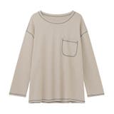 配色ステッチカットソー オーバーサイズ ロンt | COCOMOMO | 詳細画像25