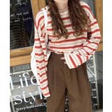 ボーダーロンT オーバーサイズ 長袖カットソー | COCOMOMO | 詳細画像2