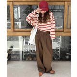 ボーダーロンT オーバーサイズ 長袖カットソー | COCOMOMO | 詳細画像6