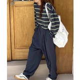 ボーダーロンT オーバーサイズ 長袖カットソー | COCOMOMO | 詳細画像8