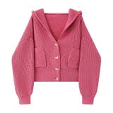 フーディニットカーディガン カーディガン ショートトップス | COCOMOMO | 詳細画像14 