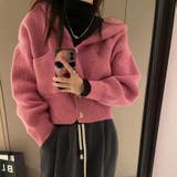 フーディニットカーディガン カーディガン ショートトップス | COCOMOMO | 詳細画像8 