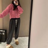 フーディニットカーディガン カーディガン ショートトップス | COCOMOMO | 詳細画像9 