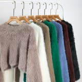 シャギーニット ショート丈トップス ふわふわニット | COCOMOMO | 詳細画像31 