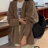 オーバーサイズカーディガン ニットカーディガン 柔らかチクチクしない | COCOMOMO | 詳細画像9