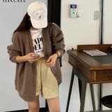 オーバーサイズカーディガン ニットカーディガン 柔らかチクチクしない | COCOMOMO | 詳細画像10