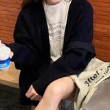 オーバーサイズカーディガン ニットカーディガン 柔らかチクチクしない | COCOMOMO | 詳細画像11