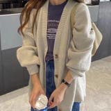 オーバーサイズカーディガン ニットカーディガン 柔らかチクチクしない | COCOMOMO | 詳細画像3