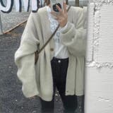 オーバーサイズカーディガン ニットカーディガン 柔らかチクチクしない | COCOMOMO | 詳細画像4