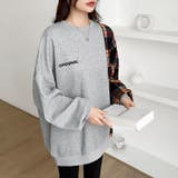 チェック柄ドッキングトレーナー オーバーサイズ スウェットトレーナー | COCOMOMO | 詳細画像7 