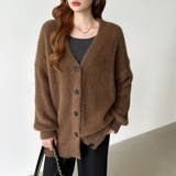 ふわふわシャギーカーディガン カーディガン シャギーニット | COCOMOMO | 詳細画像43 