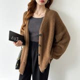 ふわふわシャギーカーディガン カーディガン シャギーニット | COCOMOMO | 詳細画像48 