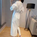 ハイウエストワンピース バルーンスリーブ ウエストマークワンピース | COCOMOMO | 詳細画像18 