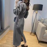 ハイウエストワンピース バルーンスリーブ ウエストマークワンピース | COCOMOMO | 詳細画像12 