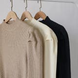 ペプラムニット チュニック パワショルトップス | COCOMOMO | 詳細画像32