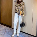 メロウトップス 配色ステッチカットソー メロウフリルハイネック | COCOMOMO | 詳細画像14 