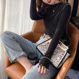 メロウトップス 配色ステッチカットソー メロウフリルハイネック | COCOMOMO | 詳細画像17 