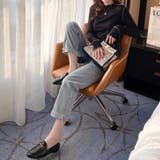 メロウトップス 配色ステッチカットソー メロウフリルハイネック | COCOMOMO | 詳細画像18 