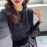 切り替えワンピース ニットワンピース 異素材切り替え | COCOMOMO | 詳細画像2 