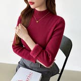 裏起毛ふわもちニット ハイネックリブニット 裏起毛ニット | COCOMOMO | 詳細画像38 