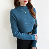 裏起毛ふわもちニット ハイネックリブニット 裏起毛ニット | COCOMOMO | 詳細画像41 