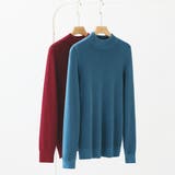 裏起毛ふわもちニット ハイネックリブニット 裏起毛ニット | COCOMOMO | 詳細画像47 