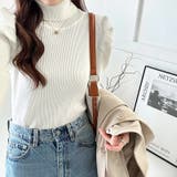 パワショルニット タートルネック リブニット | COCOMOMO | 詳細画像15 