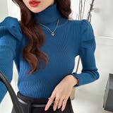 パワショルニット タートルネック リブニット | COCOMOMO | 詳細画像6 