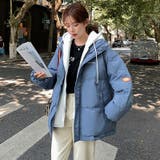 中綿コート パーカーフード付き 重ね着風 | COCOMOMO | 詳細画像3