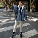 中綿コート パーカーフード付き 重ね着風 | COCOMOMO | 詳細画像5