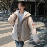 中綿コート パーカーフード付き 重ね着風 | COCOMOMO | 詳細画像8