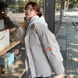 中綿コート パーカーフード付き 重ね着風 | COCOMOMO | 詳細画像9