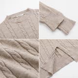 ケーブルニットワンピース ロングワンピース ケーブル編み | COCOMOMO | 詳細画像11