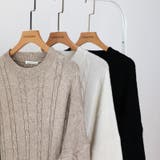 ケーブルニットワンピース ロングワンピース ケーブル編み | COCOMOMO | 詳細画像12