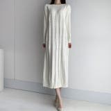ケーブルニットワンピース ロングワンピース ケーブル編み | COCOMOMO | 詳細画像9