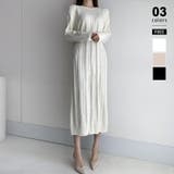 アイボリー | ケーブルニットワンピース ロングワンピース ケーブル編み | COCOMOMO