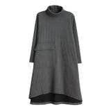 タートルネックワンピース Aライン 体型カバー | COCOMOMO | 詳細画像19 