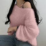シャギーニット ふわふわニット オフショルダー | COCOMOMO | 詳細画像19 