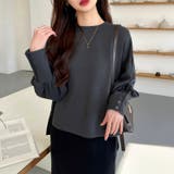 バルーンスリーブカットソー プルオーバートップス オフィスカジュアル | COCOMOMO | 詳細画像4 