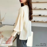 バルーンスリーブカットソー プルオーバートップス オフィスカジュアル | COCOMOMO | 詳細画像9 