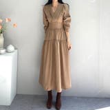 ティアードワンピース カシュクール コーデュロイ | COCOMOMO | 詳細画像2