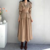 ティアードワンピース カシュクール コーデュロイ | COCOMOMO | 詳細画像3