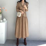 ティアードワンピース カシュクール コーデュロイ | COCOMOMO | 詳細画像4