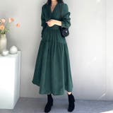 ティアードワンピース カシュクール コーデュロイ | COCOMOMO | 詳細画像9