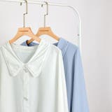 とろみシフォンブラウス パールボタン付き オフィスカジュアル | COCOMOMO | 詳細画像13