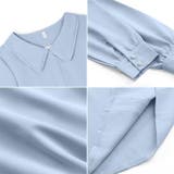 とろみシフォンブラウス パールボタン付き オフィスカジュアル | COCOMOMO | 詳細画像14