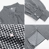 ボウタイリボンブラウス 千鳥格子 ショルダーフリル | COCOMOMO | 詳細画像9