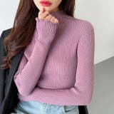 メロウフリル リブニットトップス フリルハイネック | COCOMOMO | 詳細画像10 